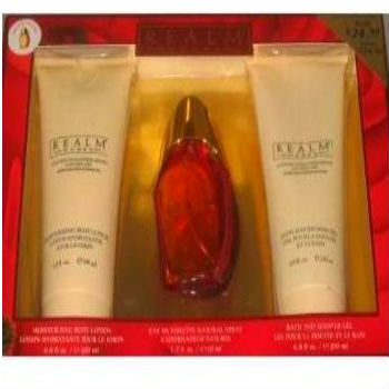 Realm, 3pc Giftset(includes 50ml EDT & 200ml Shower Gel & 200ml Body Lotion)